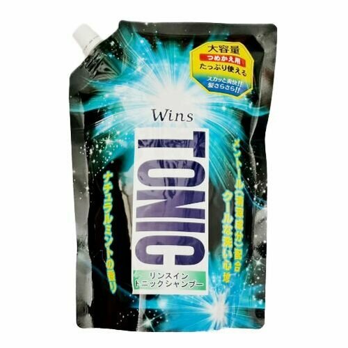 Wins Tonic Охлаждающий шампунь 2 в 1 с кондиционером-тоником (мягкая упаковка), 900г