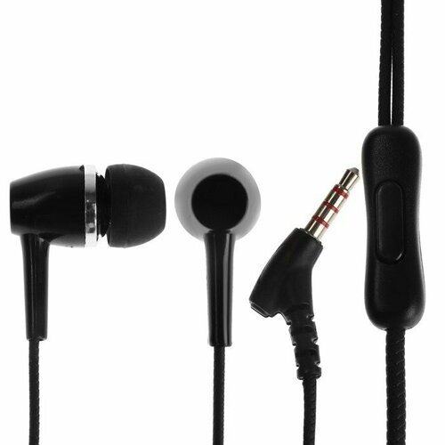 Наушники Red Line Stereo Headset SP08 вакуумные микрофон проводные 12 м черные комплект из 6 шт 235900₽