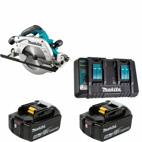 Пила дисковая аккумуляторная 235мм 36В Li-Ion 2х5Ач Makita DHS900PT2