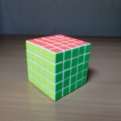 Головоломка Кубик Рубика 5х5 пластик, 6х6см головоломка кубик рубика lanlan 1x3x3 головоломка для подарка белый пластик