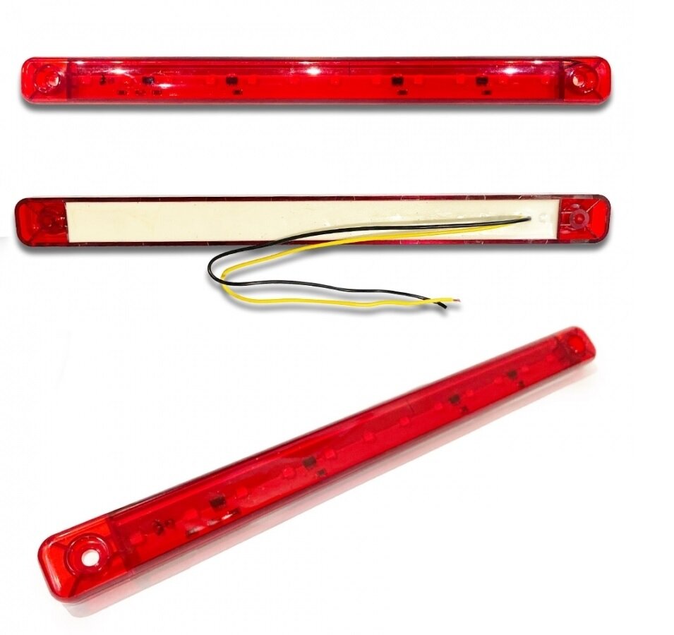 фото Фонарь сигнальный габаритный красный на грузовики и прицепы, 24В. Автоэлектроконтакт. Артикул артв 453759.192-31-06
