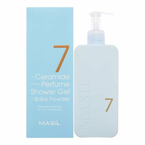 MASIL 7 CERAMIDE PERFUME SHOWER GEL BABY POWDER Парфюмированный гель для душа с керамидами и ароматом детской присыпки