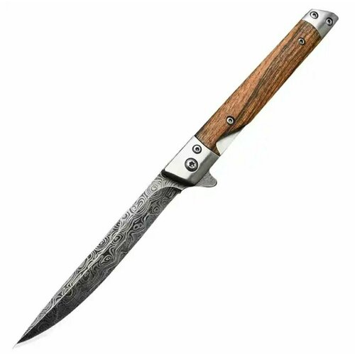 фото Нож флиппер m390-2c wood нет бренда