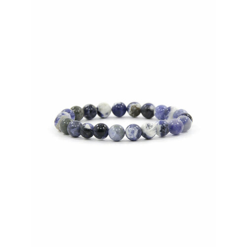 Браслет, размер 19 см, белый, серый браслет радуга камня содалит аметист размер 19 см синий