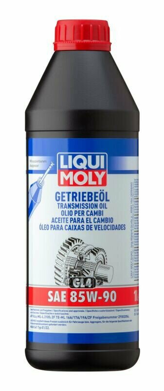 Liquimoly 85W90 Getriebeoil (1L)_Масло Трансмиссионное! Мин Api Gl 4, Man 341Typz2/E1, Zf Te-Ml LIQUI MOLY арт. 1030