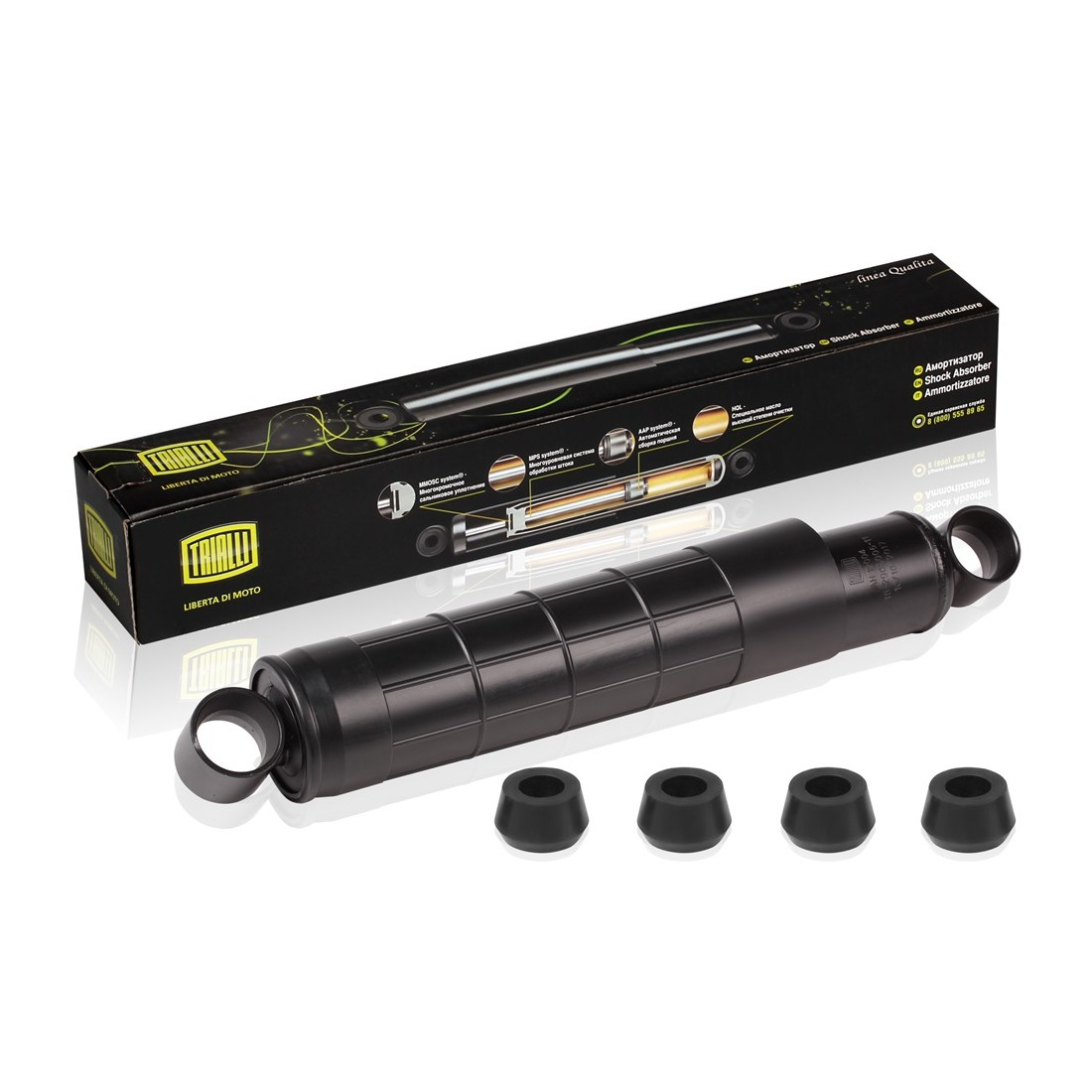 TRIALLI AH 12004 (15290500611 / 45104290500300 / 45104290500400) амортизатор передний масляный a499-831\ маз 5336 / 5516