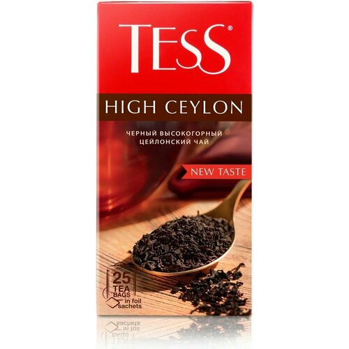 Чай в пакетиках черный Tess High Ceylon, 25 шт