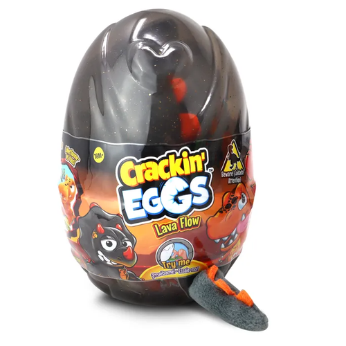 Набор Игровой Crackin`Eggs динозавр 12 см в мини яйце лава SK012D2 CRACKINEGGS