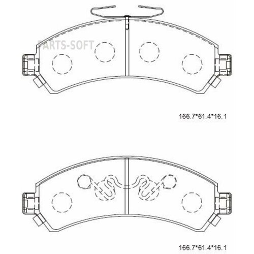 ASIMCO KD6207 _Коодки перние Blazer IV GDB4111 1050₽