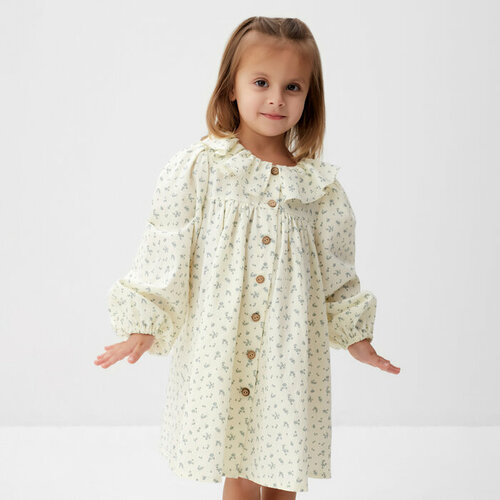 Платье Kaftan, размер 86/92, серый, белый платье детское kaftan звезды р 28 86 92 см розовый