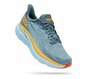 Кроссовки HOKA Clifton 8, полнота B, размер 37,5, серый, желтый