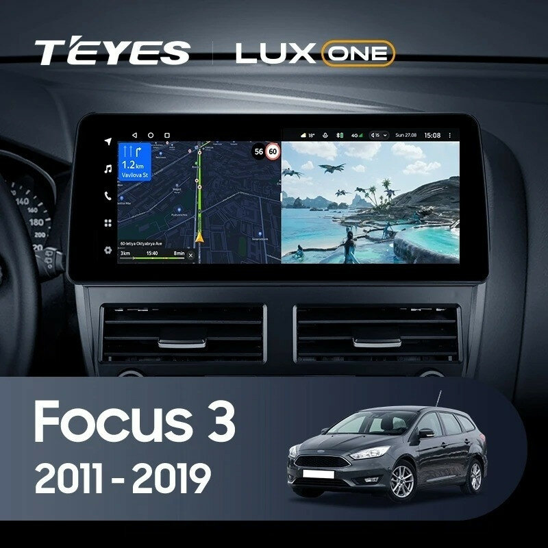 Штатная магнитола Teyes LUX ONE 6/128 Ford Focus 3 Mk 3 (2011-2019)