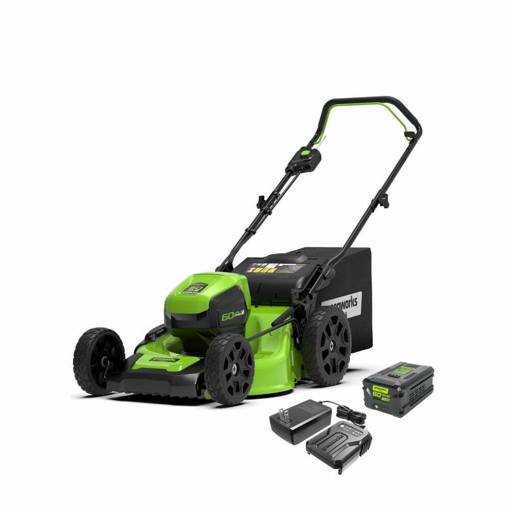 Аккумуляторная газонокосилка Greenworks GD60LM46SPK4 2502907UB