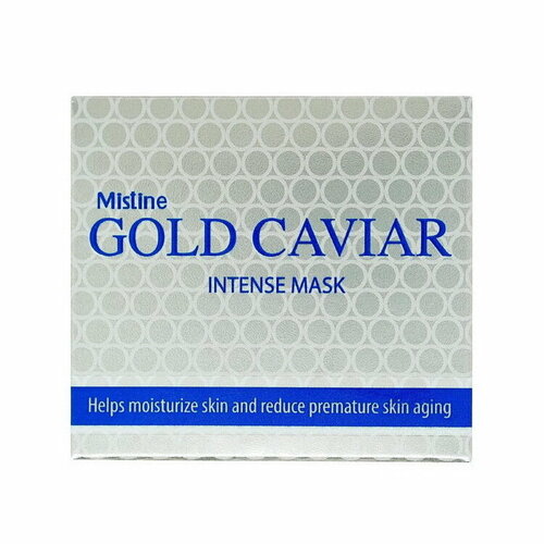Интенсивная маска для лица с биозолотом и икрой Mistine Gold Caviar Intense Mask 30 гр 1214₽
