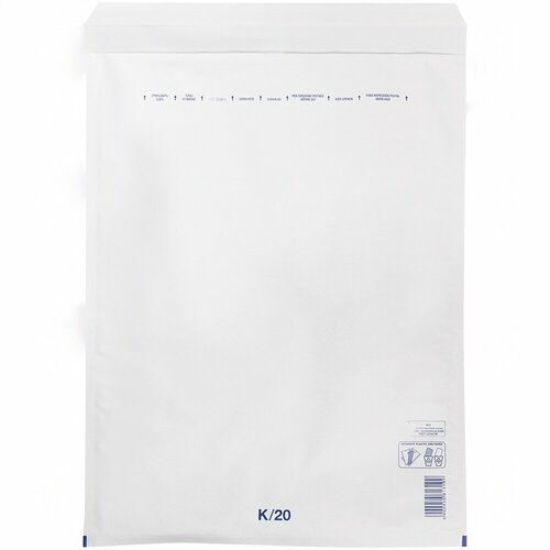 Белый крафт пакет с прослойкой, 37*48 см, K-20 (K/7), 100 шт.