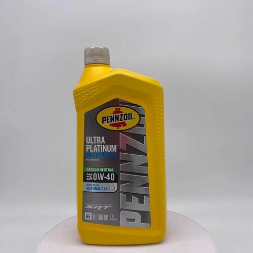 Масло моторное синтетическое PENNZOIL ULTRA PLATINUM Full Synthetic 0W-40 SRT Motor Oil 946 мл 2232₽
