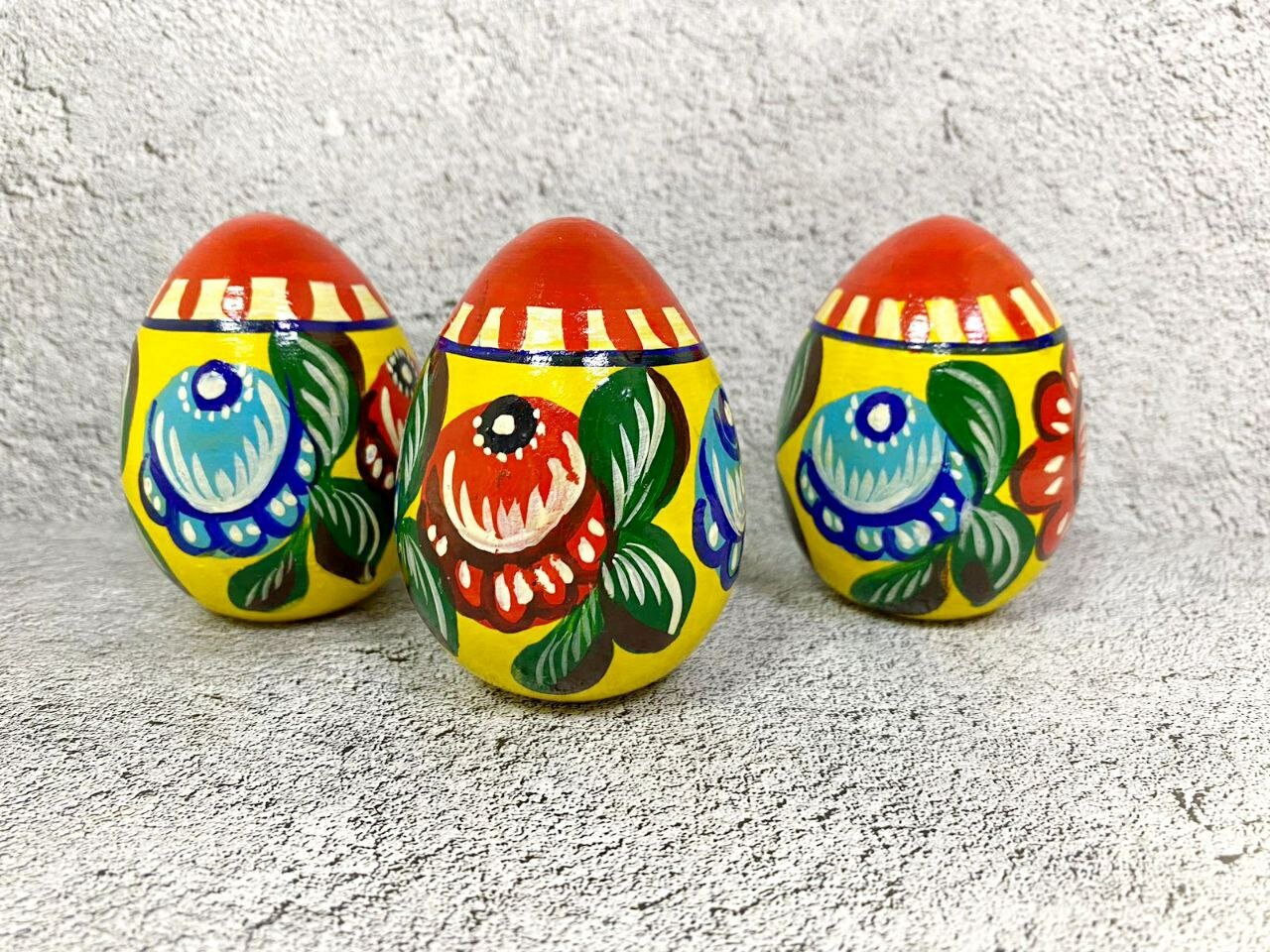 Яйца пасхальные расписные (набор 3 штуки)