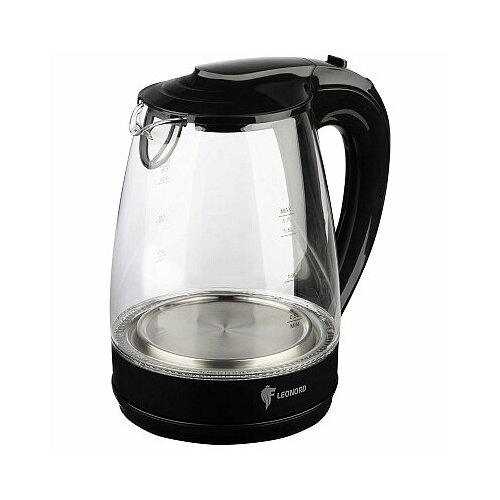 Чайник электрический Leonord LE-1514 17 л стекло пластик черный 228800₽