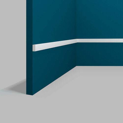 Молдинг Перфект Plus 2000х10х20 мм PP-140 ударопрочный настенный под покраску дюрополимер полистирол 219₽