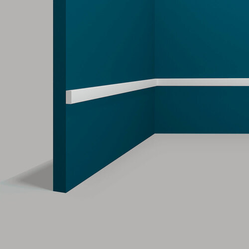 Изображение товара Молдинг Перфект Plus 2000х10х20 мм PP-140 ударопрочный настенный под покраску дюропоимер полистирол 1 метр