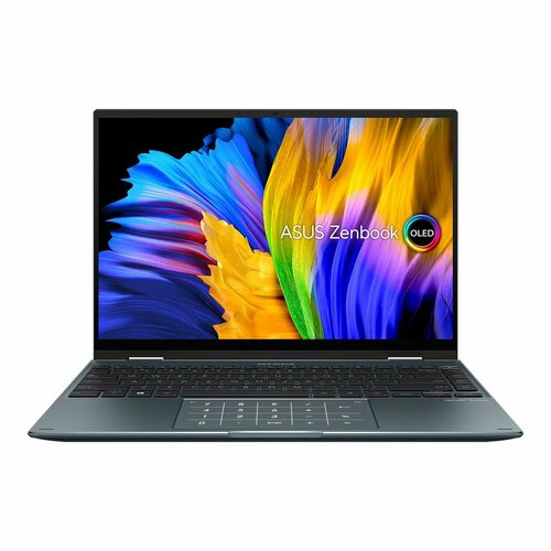 Ноутбук ASUS Zenbook 14 Flip UP5401ZA-KN012W Intel Core i5-12500H8GBSSD512GB1428K 2880x1800OLEDTouch90HzWin11Pine Grey 90NB0XL1-M002C0 11499000₽