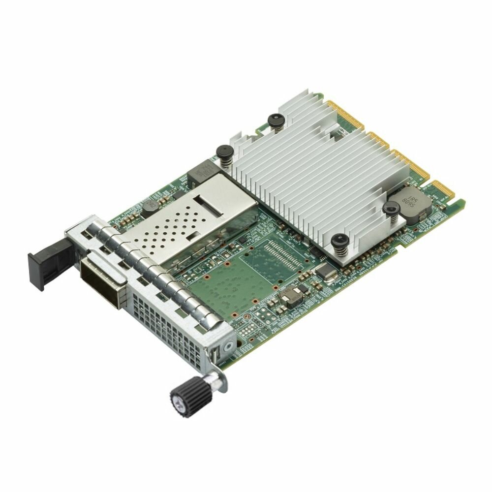 Сетевой адаптер Broadcom NetXtreme N1100G (BCM957504-N1100G) 1x100GbE (100/50/25/10GbE), PCIe 4.0 x16, QSFP56, BCM57508, OCP 3.0, Ethernet Adapter, OE