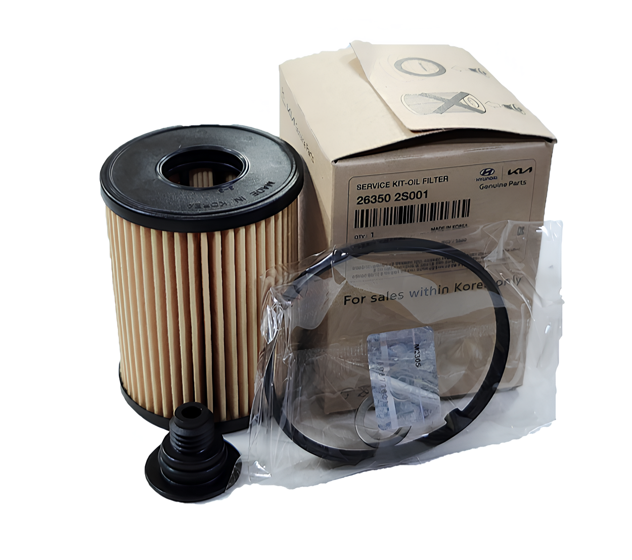 фото Фильтр масляный MOBIS Hyundai Sonata / Santa Fe / Tucson / KIA K5 / Sorento / Хендай Соната / Санта Фе / Туксон / К5 / Соренто 263502S000