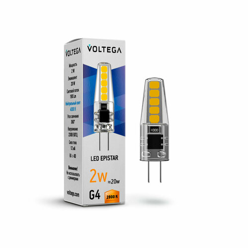 Лампочка Voltega LED G4 2W 7144