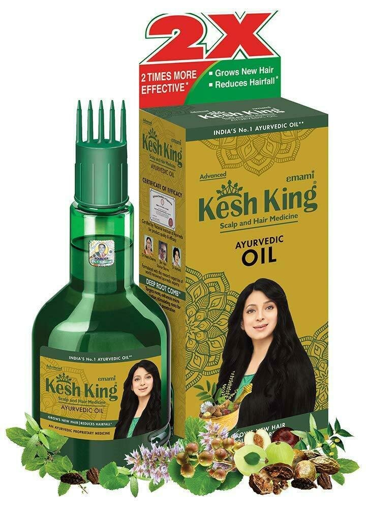 KESH KING Ayurvedic Medicinal Oil, Emami (КЕШ кинг Аюрведическое масло для волос, Эмами), 100 мл.