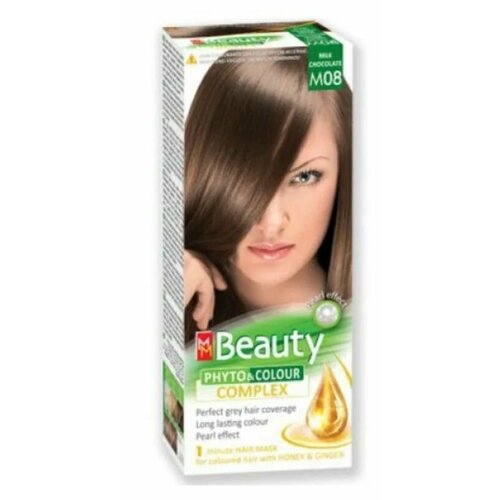 MM Beauty Краска для волос, тон M08 Молочный шоколад, 125 мл