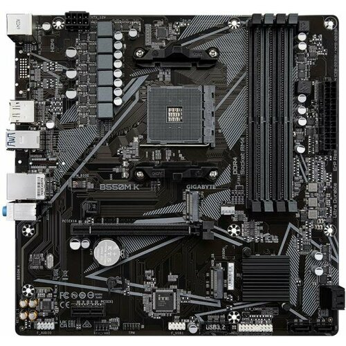 Материнская плата GigaByte B550M K 11 Socket AM4 AMD B550 4xDDR4 1xPCI-E 16x 1xPCI-E 1x 4xSATA III mATX Retail 965000₽
