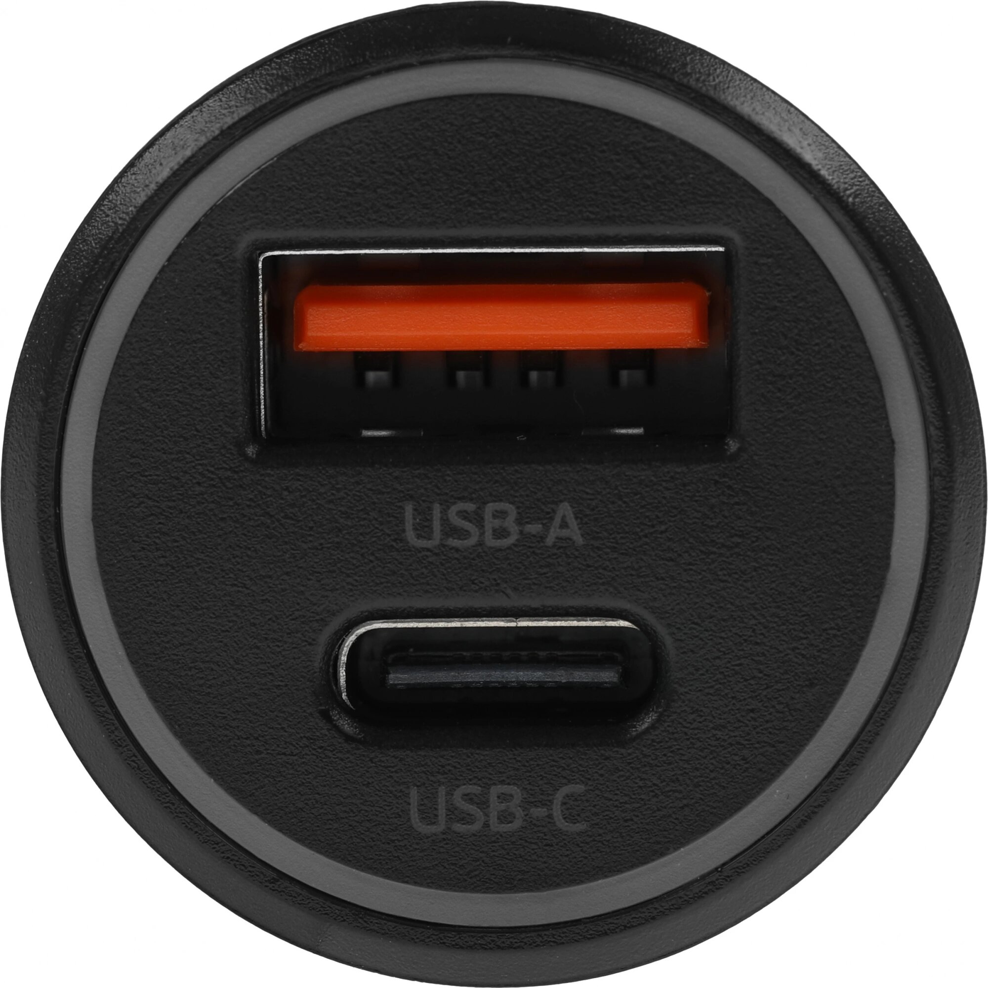 Автомобильное зарядное устройство DEPPA , USB + USB type-C, 3A, черный - фото №11