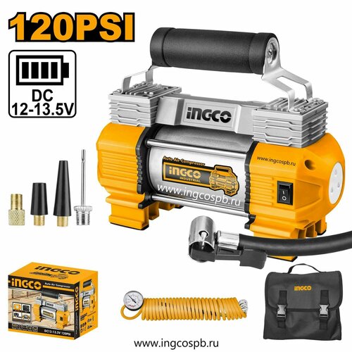 Автомобильный компрессор 12В 8 бар INGCO AAC2508 INDUSTRIAL 6190₽