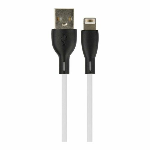 Кабель Perfeo I4337 USB А вилка - Lightning 1 м 2.4A white