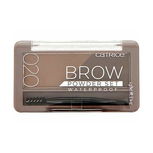 Водостойкая пудра для бровей в наборе Catrice Brow Powder Set Waterproof