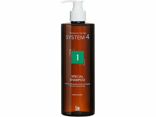 Терапевтический шампунь №1 для нормальной и жирной кожи головы System 4 1 Special Shampoo