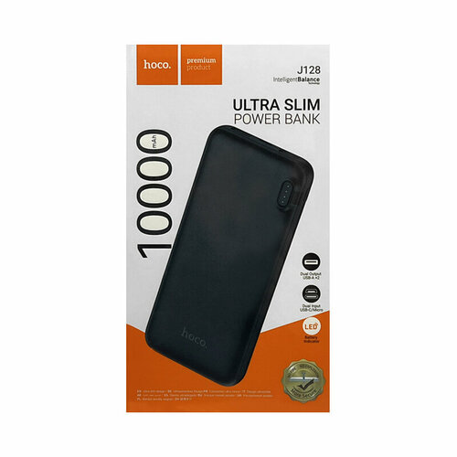 Внешний аккумулятор Hoco J128 10000mAh черный 1120₽