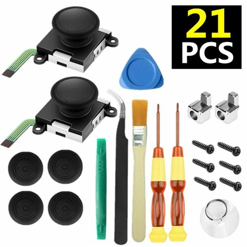 Набор для Nintendo Switch - 21 предмет для ремонта Nintendo Switch 2pcs 1 5mm cross wing tri wing y screwdriver tool for nintendo gba sp ds 3ds switch ns joy con controllers screwdriver