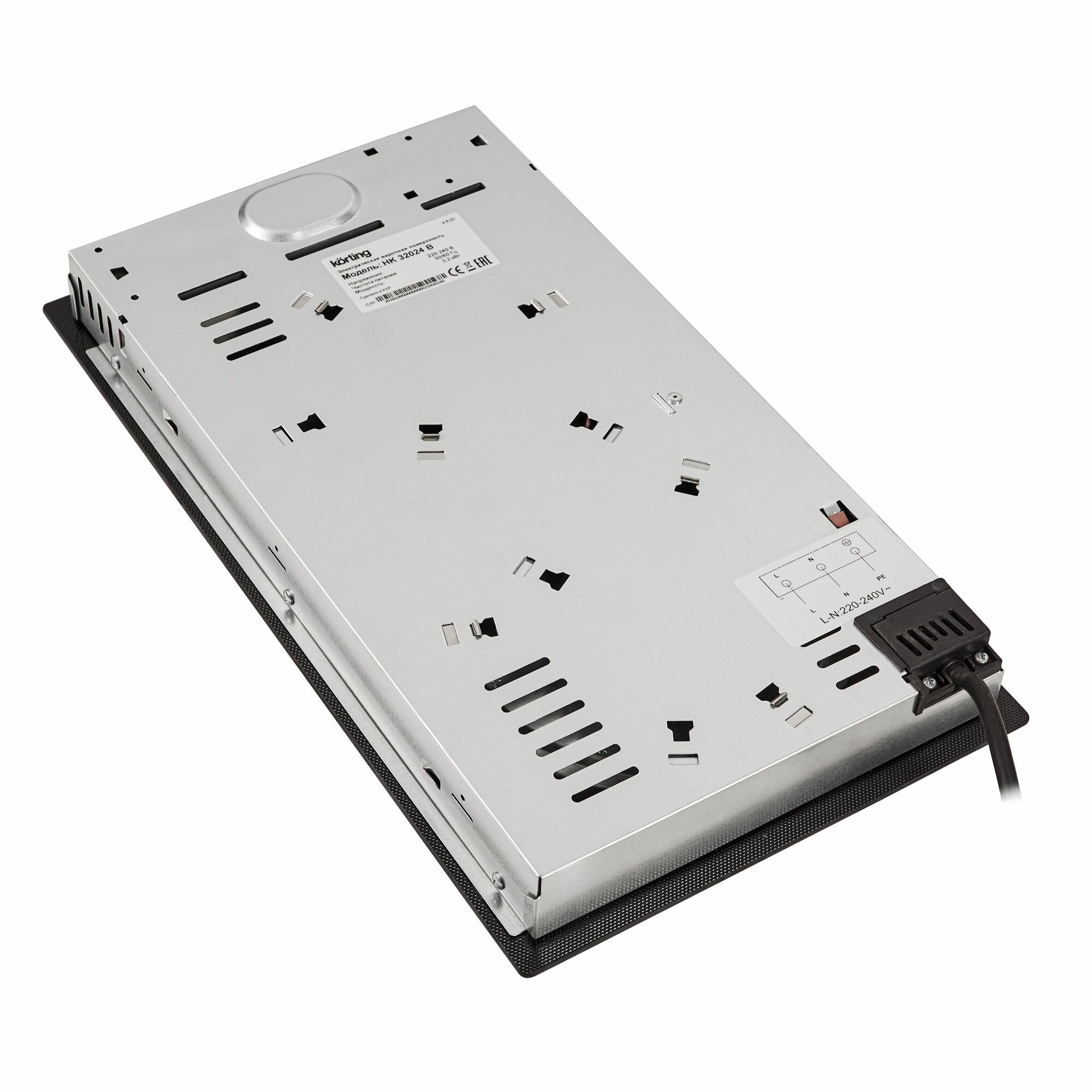 Встраиваемая электрическая панель KORTING HK 32024 B, черная — фото 1