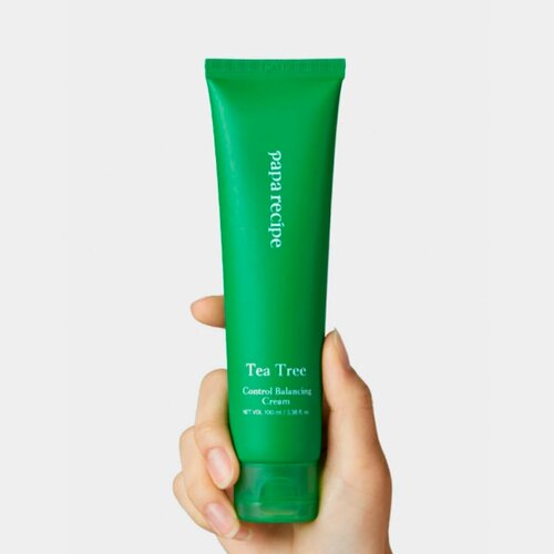 Противовоспалительный гель-крем для лица с экстрактом чайного дерева Papa Recipe