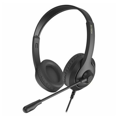 Наушники с микрофоном гарнитура A4TECH Fstyler FH100U проводные 2 м USB черные 1774509 270300₽