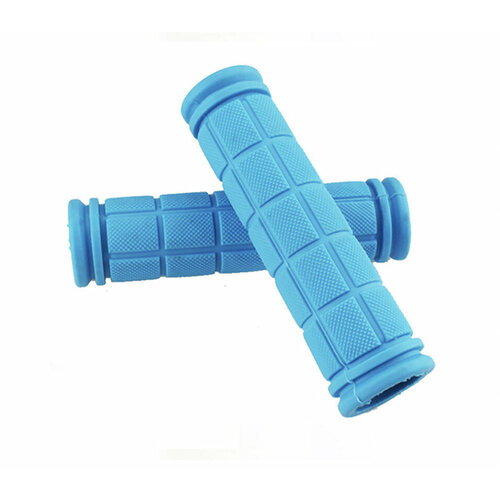 Ручки на руль велосипеда, грипсы 120 мм, резиновые, 2 шт голубые