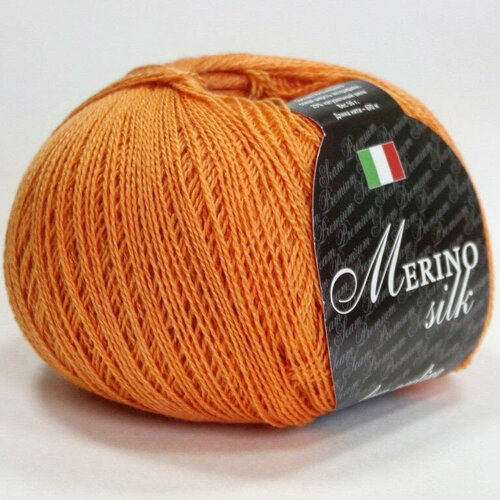 Пряжа Seam MERINO SILK 16 оранж (2 мотка)