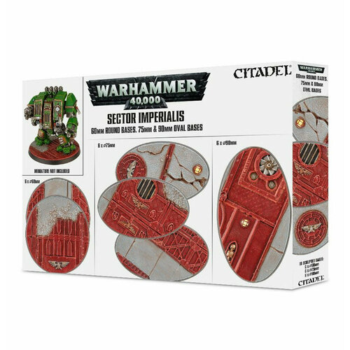 аксессуары games workshop sector imperialis 32mm round bases Набор миниатюр Warhammer 40000: Sector Imperialis 60mm&75/90mm Bases