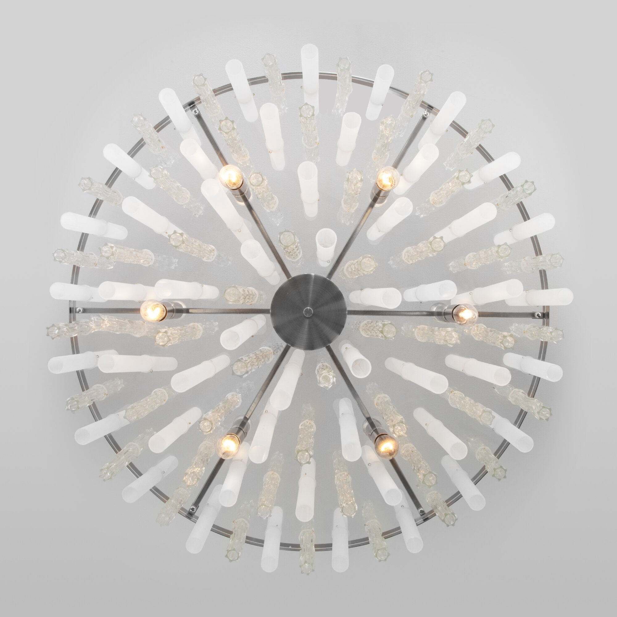 Умная потолочная люстра Bogate's 367/9 Smart Hollis никель E14 Minimir Home - фото №3