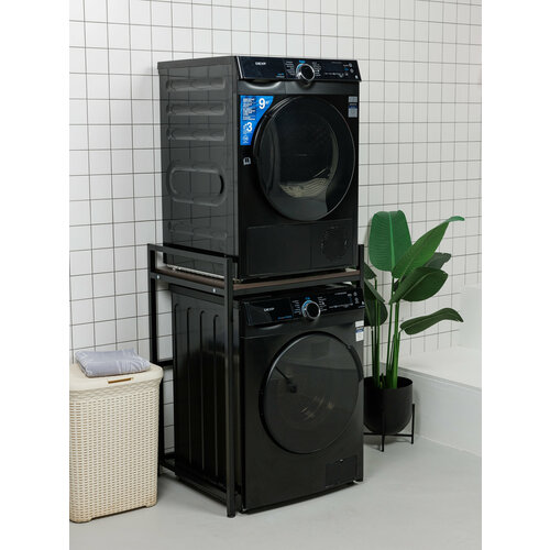 Стеллаж для стиральной машины/ стеллаж для сушильной машины, металлический каркас, глубина 60 см.