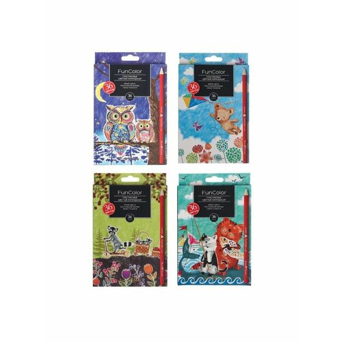 Карандаши цветные 36 цветов Funcolor пла 915₽