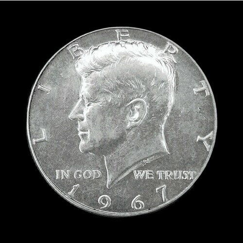 Монета 50 центов (1/2 доллара) 1967 год, США, Кеннеди