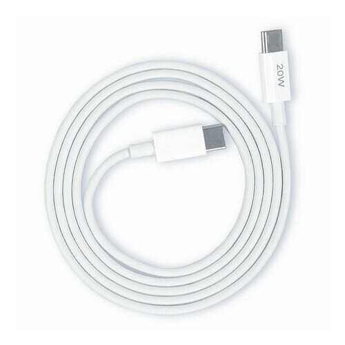 Кабель Type C-Type C 1m 20W 3A Zibelino AP ZDAP-C-C-20W-WHT белый 749₽
