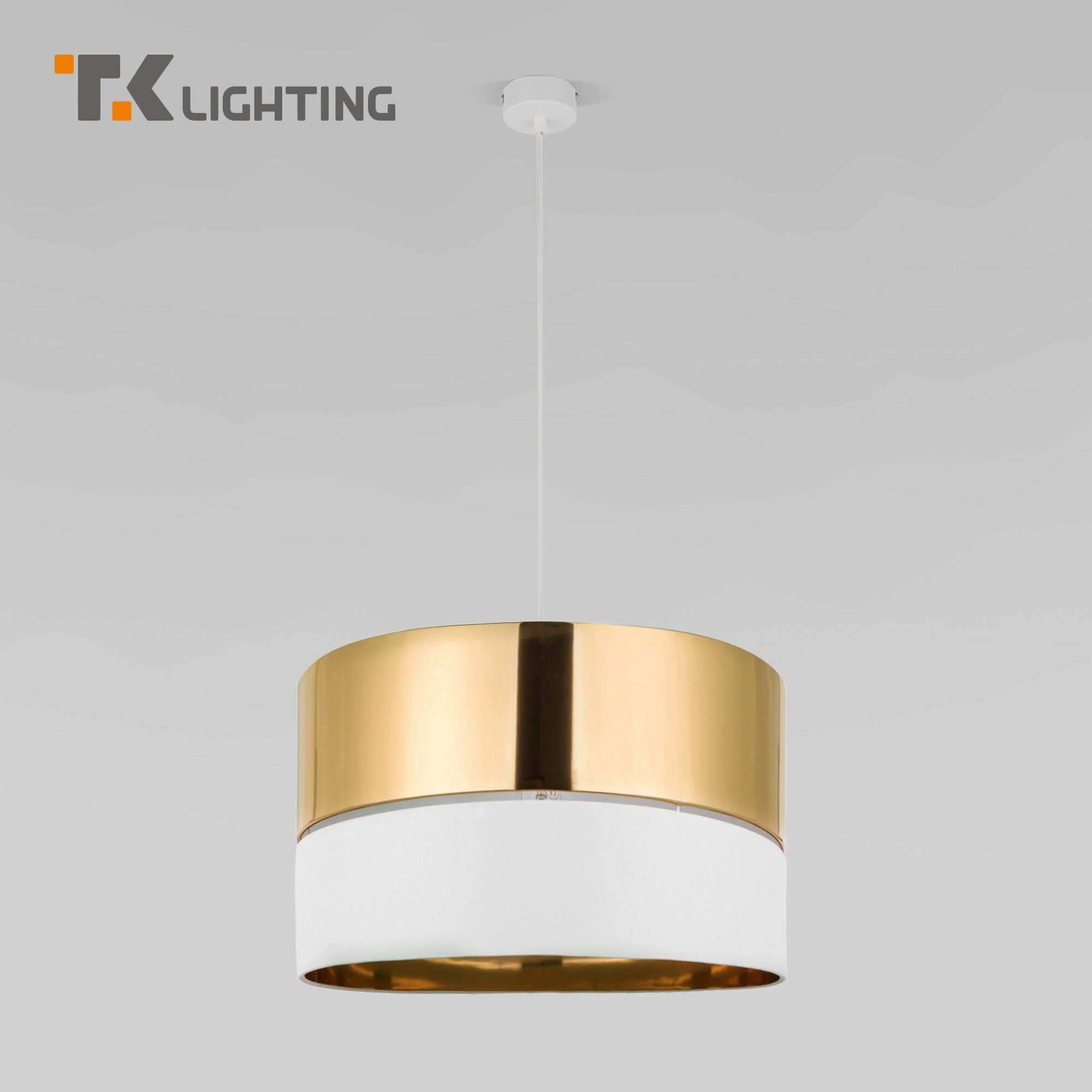 Подвесной светильник TK Lighting 4771 Hilton Gold, цвет белый / золото, IP20